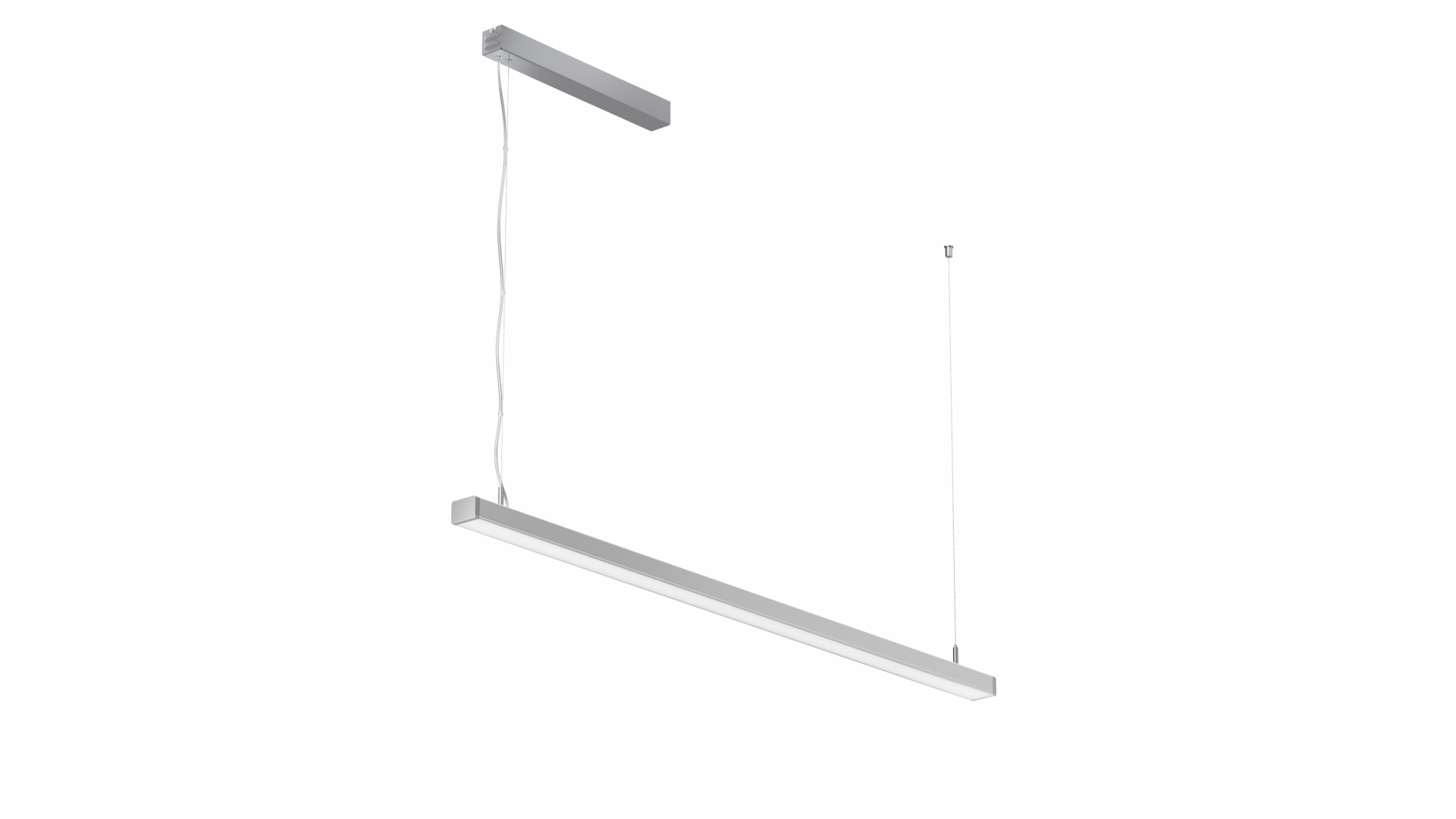 Závěsné svítidlo Lumines ILEDO stříbrné, 60cm, 4000K, 20W