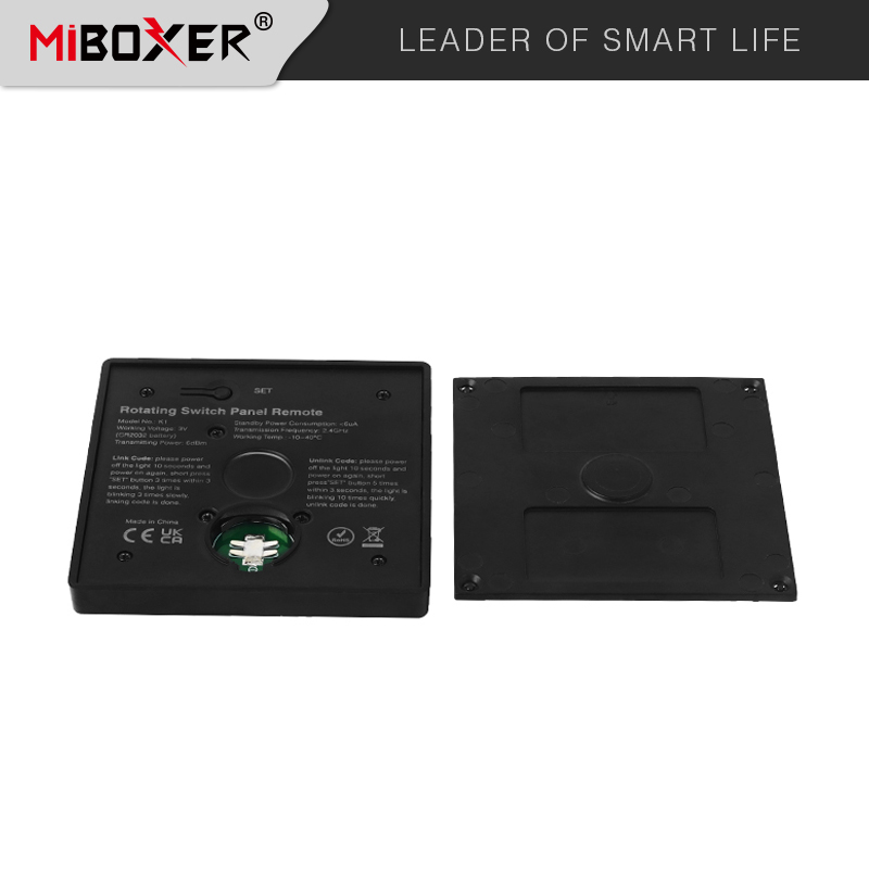 LED ovladač K1-B Mi.Light MiBOXER pro jednobarevné a CCT LED pásky, RF 2,4 GHz, černý
