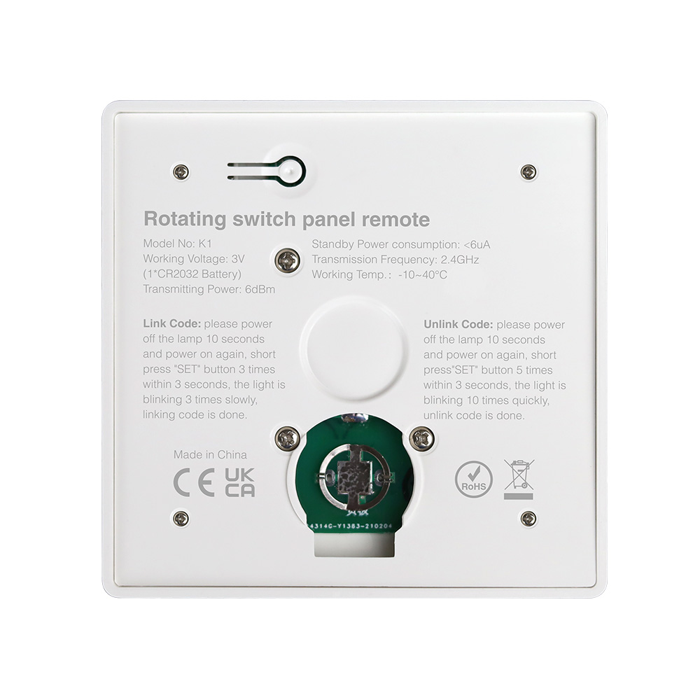 LED ovladač K1-W Mi.Light MiBOXER pro jednobarevné a CCT LED pásky, RF 2,4 GHz, bílý