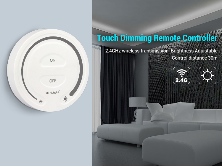 LED ovladač FUT087-W Mi.Light MiBOXER pro jednobarevné LED pásky, RF 2,4 GHz, bílý