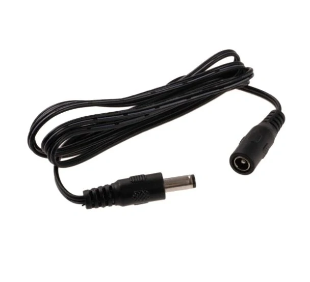 DC prodlužovací kabel s konektory SAMEC & SAMICE, 1m, 6A, černý