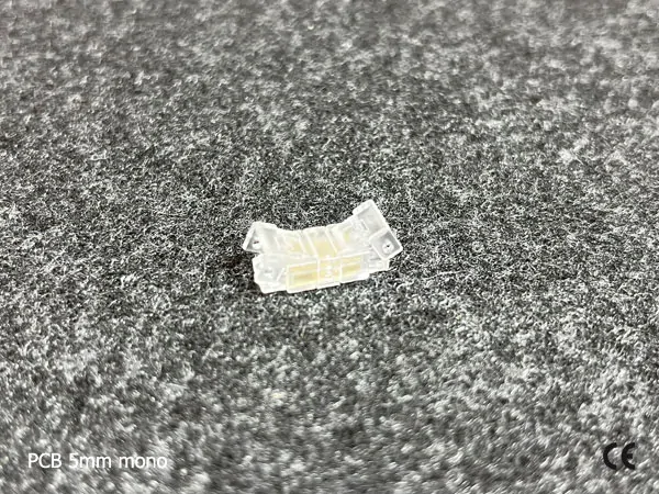 2 pin KONEKTOR pro MONO COB & SMD LED pásky, typ: LED pásek ↔ LED pásek, PCB 5mm