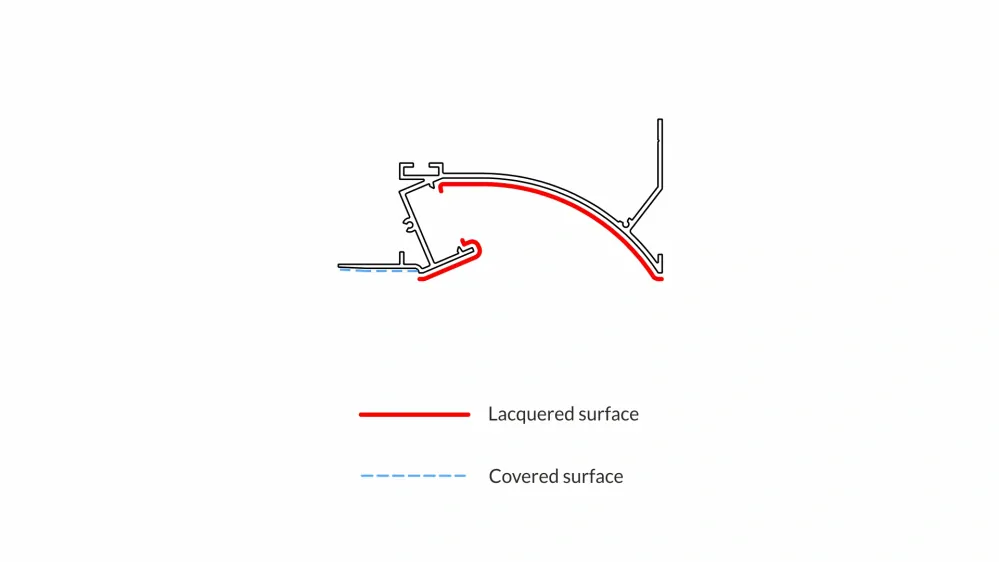 LED profil TOPO, bílý