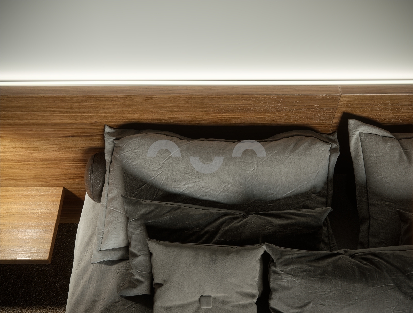 LED profil J, bronzový