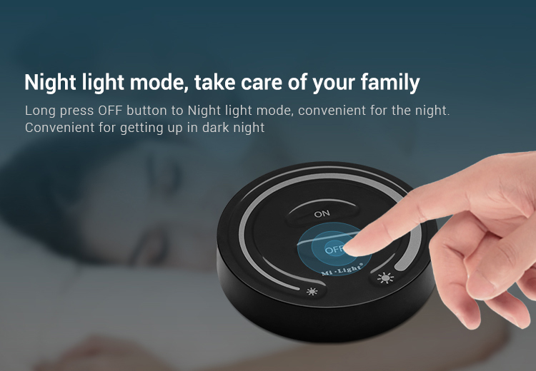 LED ovladač FUT087-B Mi.Light MiBOXER pro jednobarevné LED pásky, RF 2,4 GHz, černý