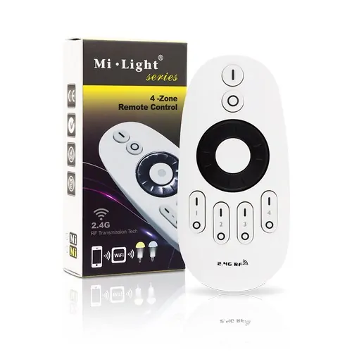 LED ovladač FUT006 Mi.Light MiBOXER pro jednobarevné a CCT LED pásky, RF 2,4 GHz - 4-ZÓNOVÝ