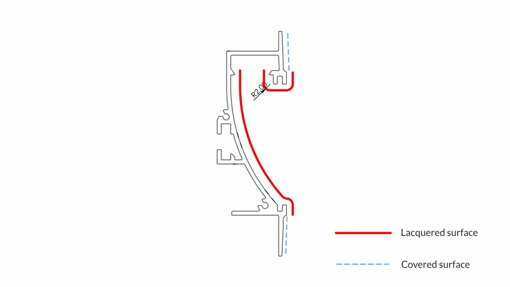 LED profil TIANO, bílý