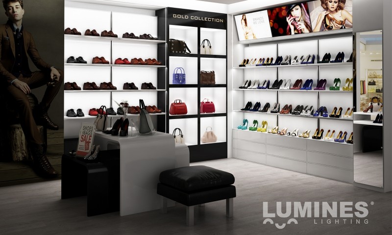 LED profil B, černý