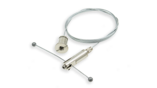 Závěsné lanko dvoustranné pro systém DULIO LUMINES, stříbrné - komplet 1250mm/250mm/1,2mm