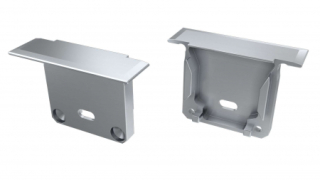 ALU koncové záslepky do LED profilu inDILEDA, stříbrné