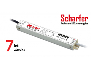 Profesionální napájecí zdroj Scharfer pro LED osvětlení, 12V | 45W | 3,75A | IP67