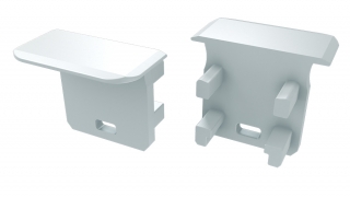 PVC koncové záslepky do LED profilu G, bílé