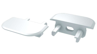 PVC koncové záslepky do LED profilu Z, bílé