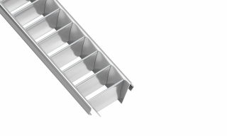 Difuzor RASTER WIDE, stříbrný