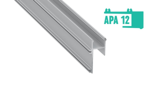 LED profil APA12, stříbrný