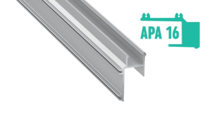 LED profil APA16, stříbrný
