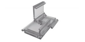 Plastový montážní úchyt CH - ÚHLOVÝ - transparentní