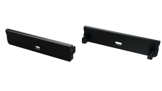 PVC koncové záslepky do LED profilu SOLIS, černé