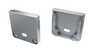 ALU koncové záslepky do LED profilu DILEDA, stříbrné