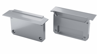 ALU koncové záslepky do LED profilu INSO, stříbrné