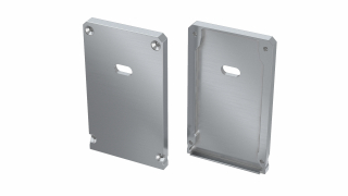 ALU koncové záslepky do LED profilu CLARO, stříbrné