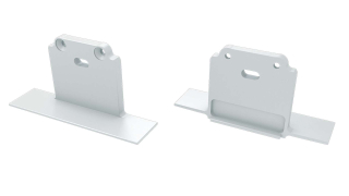 ALU koncové záslepky do LED profilu SUBLI, bílé
